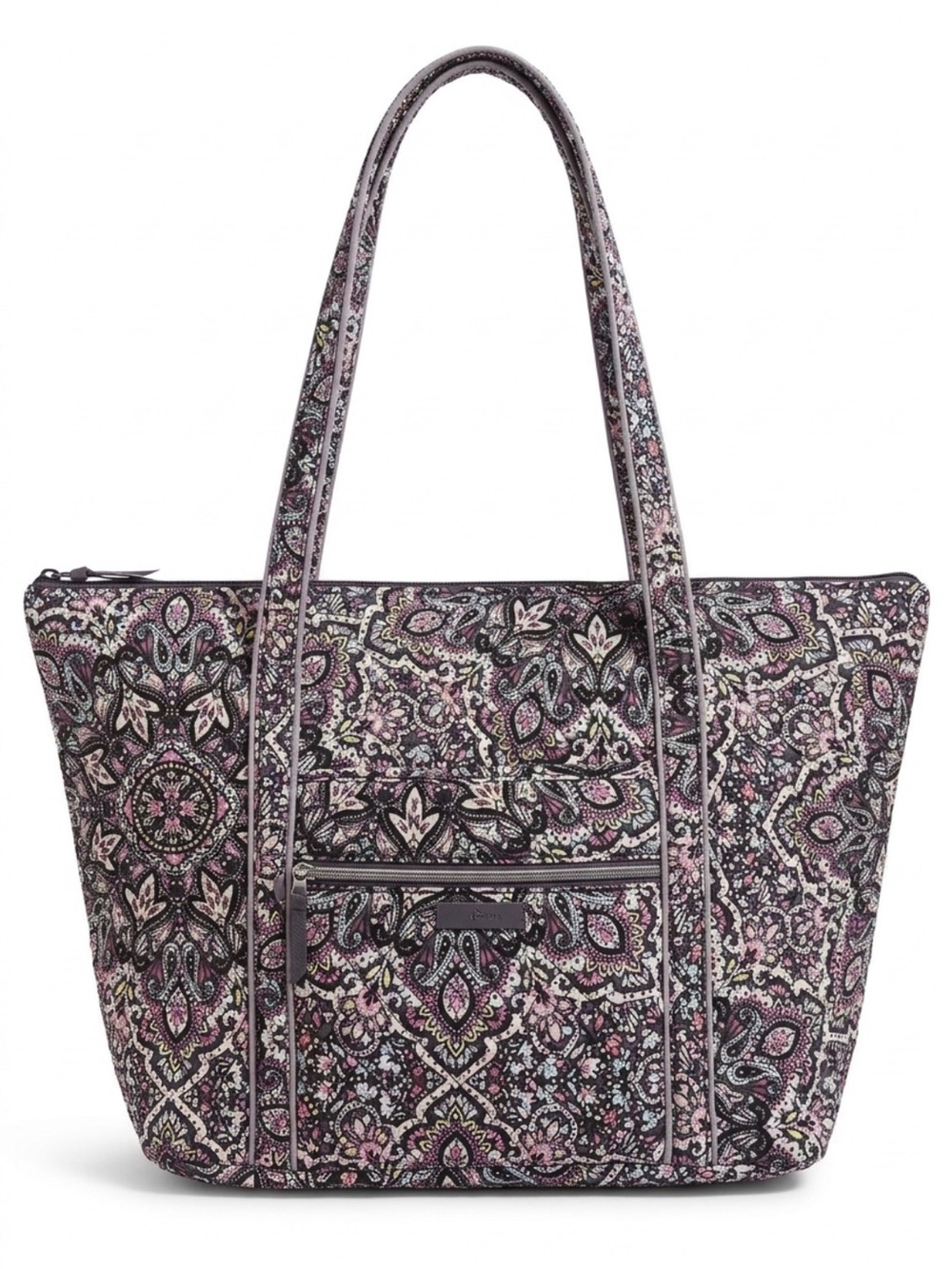 Vera Bradley Miller Weekender Tote Bonbon Medallion Tote Pink Black - Large